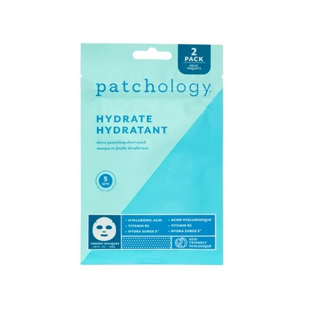 Patchology Hydrate Sheet Face Mask for Beauty Skincare 2 Pack | Walmart (US)