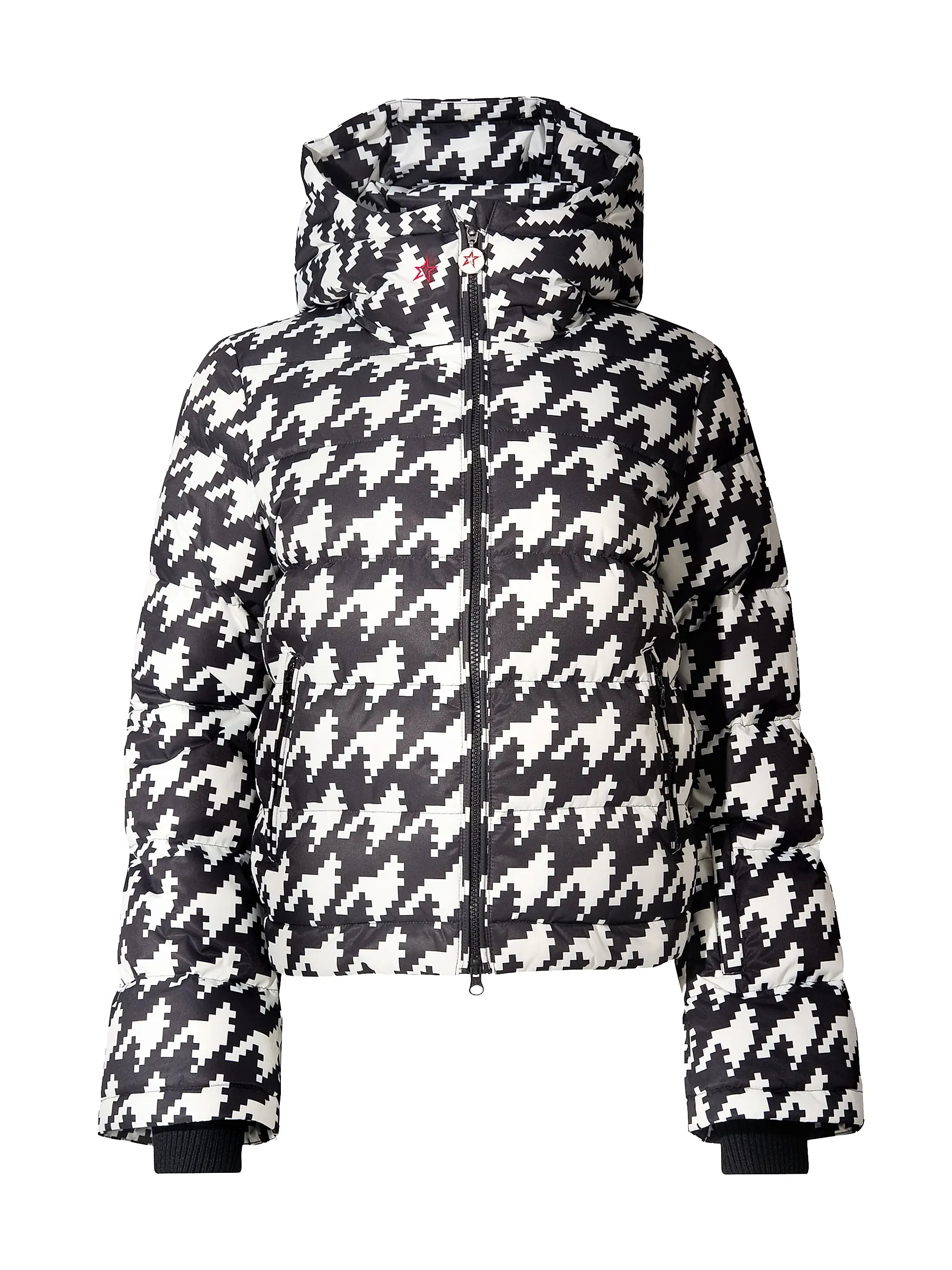 Polar Flare Houndstooth Down Ski Jacket | Saks Fifth Avenue