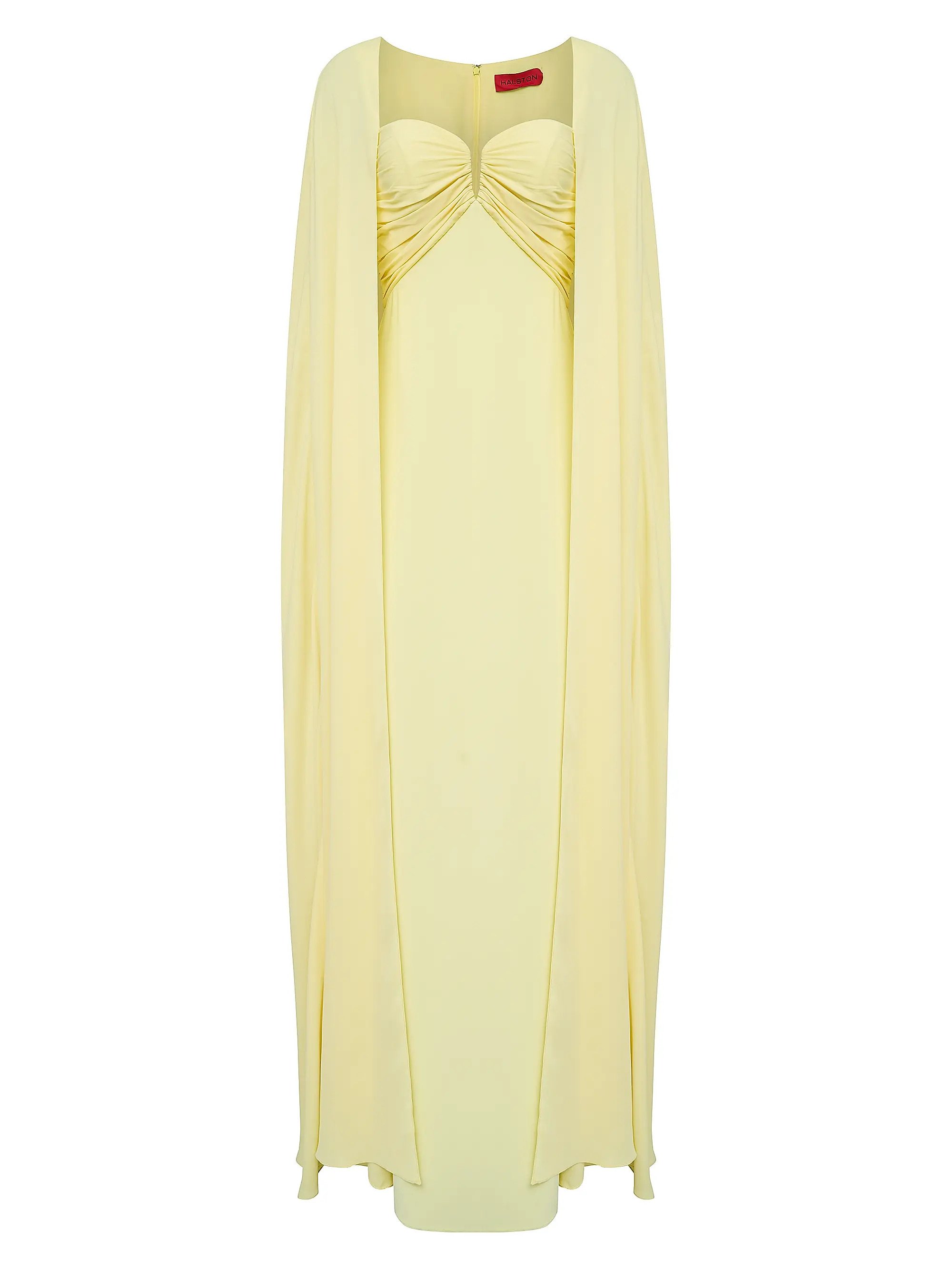 Alma Cape Crepe & Georgette Gown | Saks Fifth Avenue