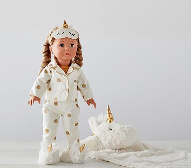 Unicorn Götz Doll With Sleepover Set | Pottery Barn Kids