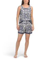 Linen Blend Tank And Shorts Set | Jumpsuits & Rompers | Marshalls | Marshalls