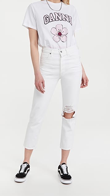 Charlotte Crop High Rise Straight Jeans | Shopbop