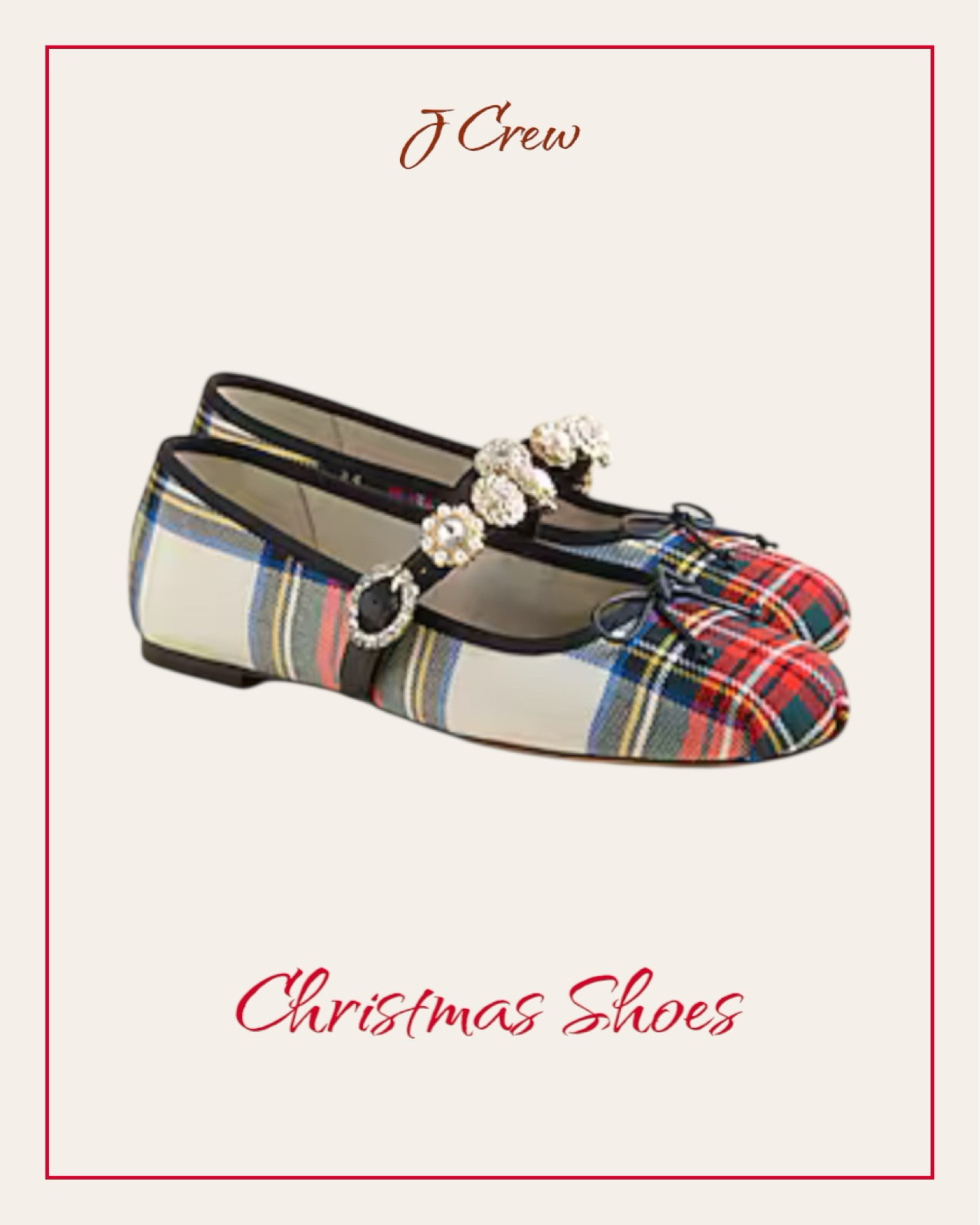 Plaid Christmas mary Jane’s. 
.#shoes 

#LTKHoliday
