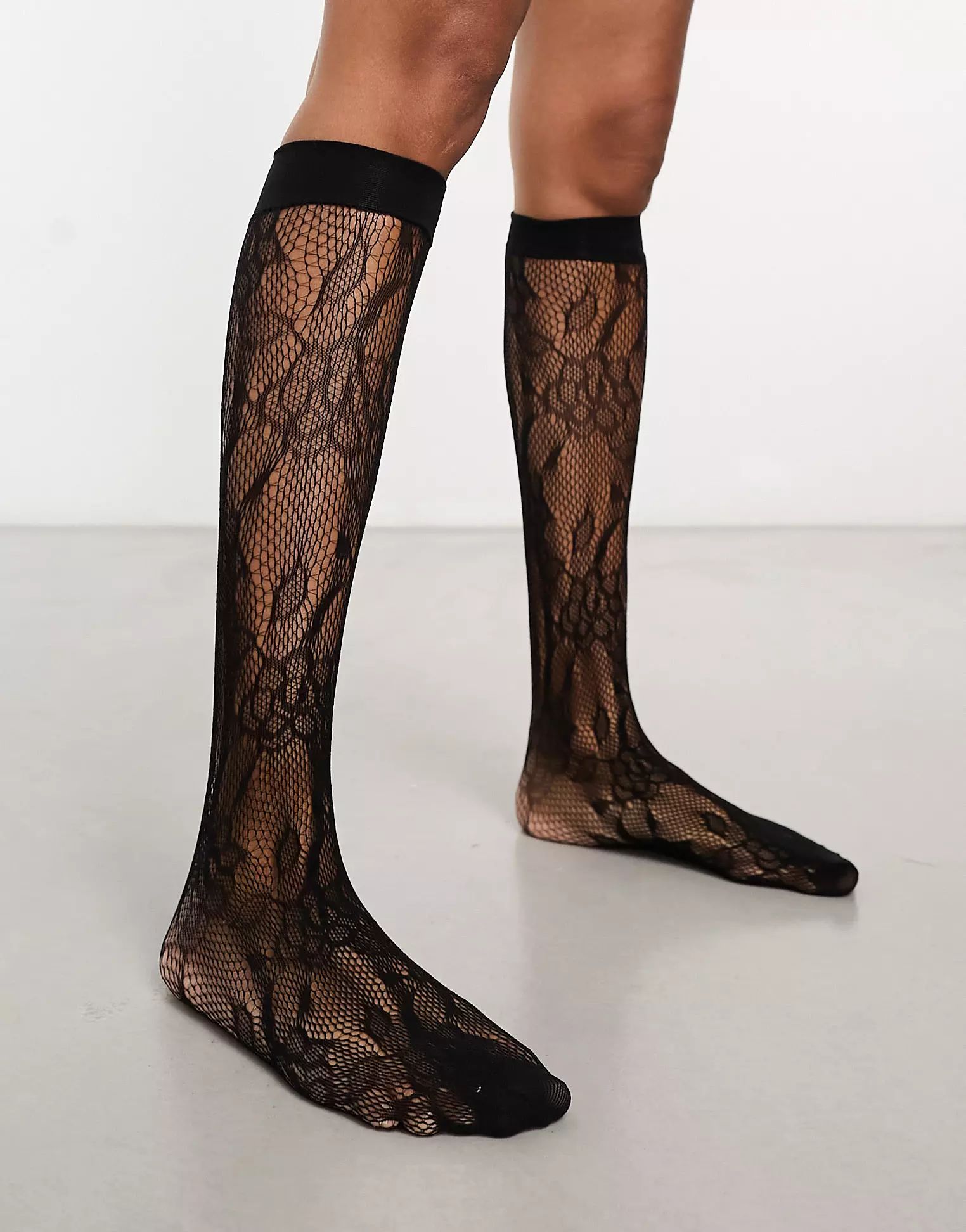 My Accessories London floral lace socks in black | ASOS (Global)