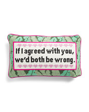 9x15 Both Be Wrong Needlepoint Pillow | Throw Pillows | Marshalls | Marshalls