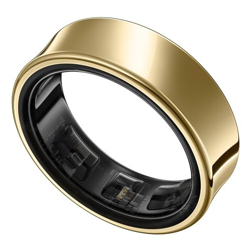 SAMSUNG Galaxy Ring, AI Smart Ring, Size First w/Sizing Kit, No App Subscription, Fitness Monitor, Sleep Tracker, Up to 7-Day Battery, Size 13, Titanium Gold [US Version, 1Yr Manufacturer Warranty] | Amazon (US)