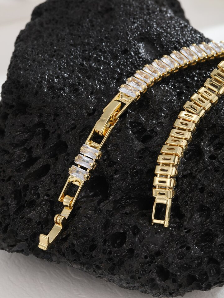 Hihho Cubic Zirconia Decor Bracelet | SHEIN