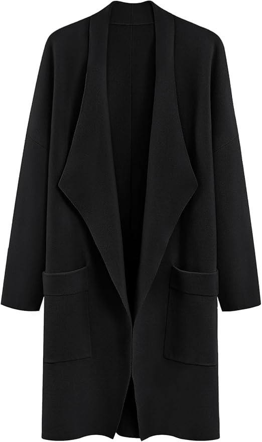 LILLUSORY Women's Oversized Dressy Cardigans 2023 Long Knit Coatigans Lightweight Winter Coat Fal... | Amazon (US)