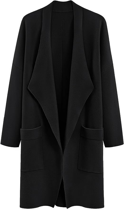 LILLUSORY Women's Oversized Dressy Cardigans 2023 Long Knit Coatigans Lightweight Winter Coat Fal... | Amazon (US)