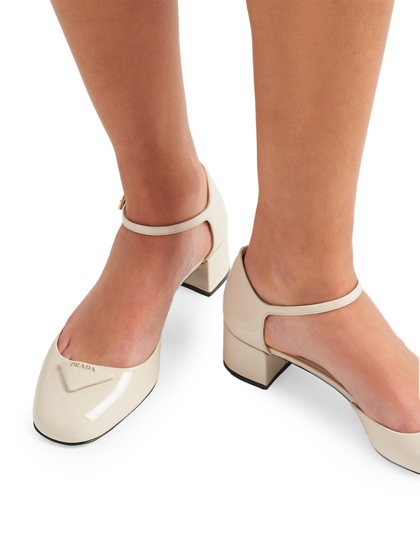 Prada Open-Sided Patent Leather Pumps | Saks Fifth Avenue