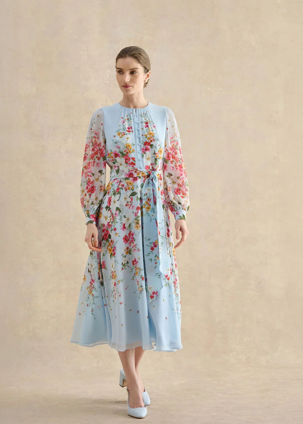 Petite Liberty Silk Floral Dress | Hobbs UK | | Hobbs