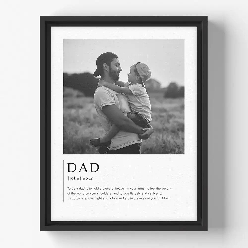 Dads Pride: Personalized Photo Canvas for Dad | Lime & Lou (US)