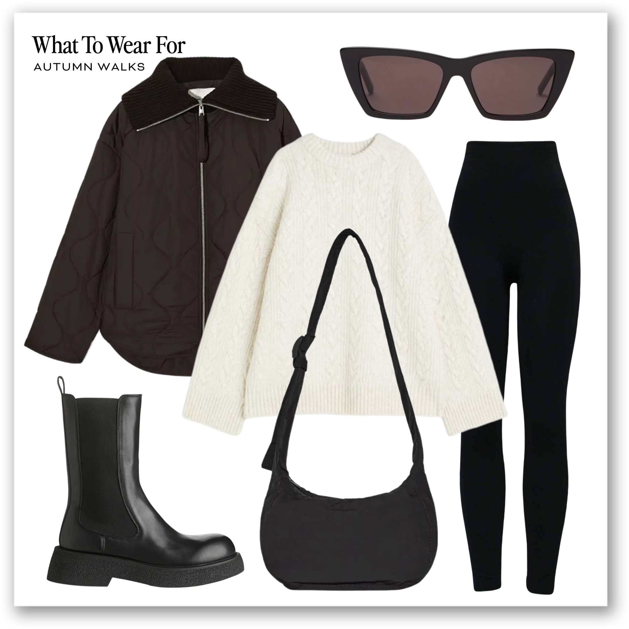 Autumn walks 🍂

Cable knit jumper, quilted jacket, black leggings, chunky boots, cos, arket, h&m 

#LTKeurope #LTKstyletip #LTKSeasonal