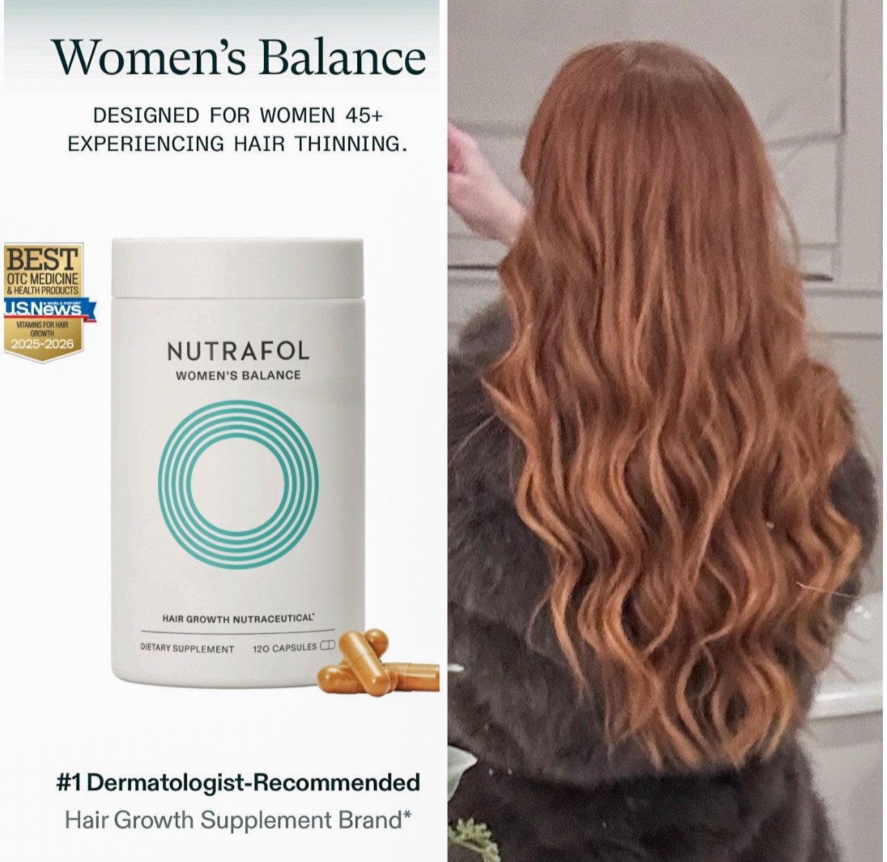 Nutrafol, sale, 25% off, hair growth, hair loss 
I use the nutrafol balance for over 45 

#LTKBeauty #LTKOver40 #LTKSaleAlert