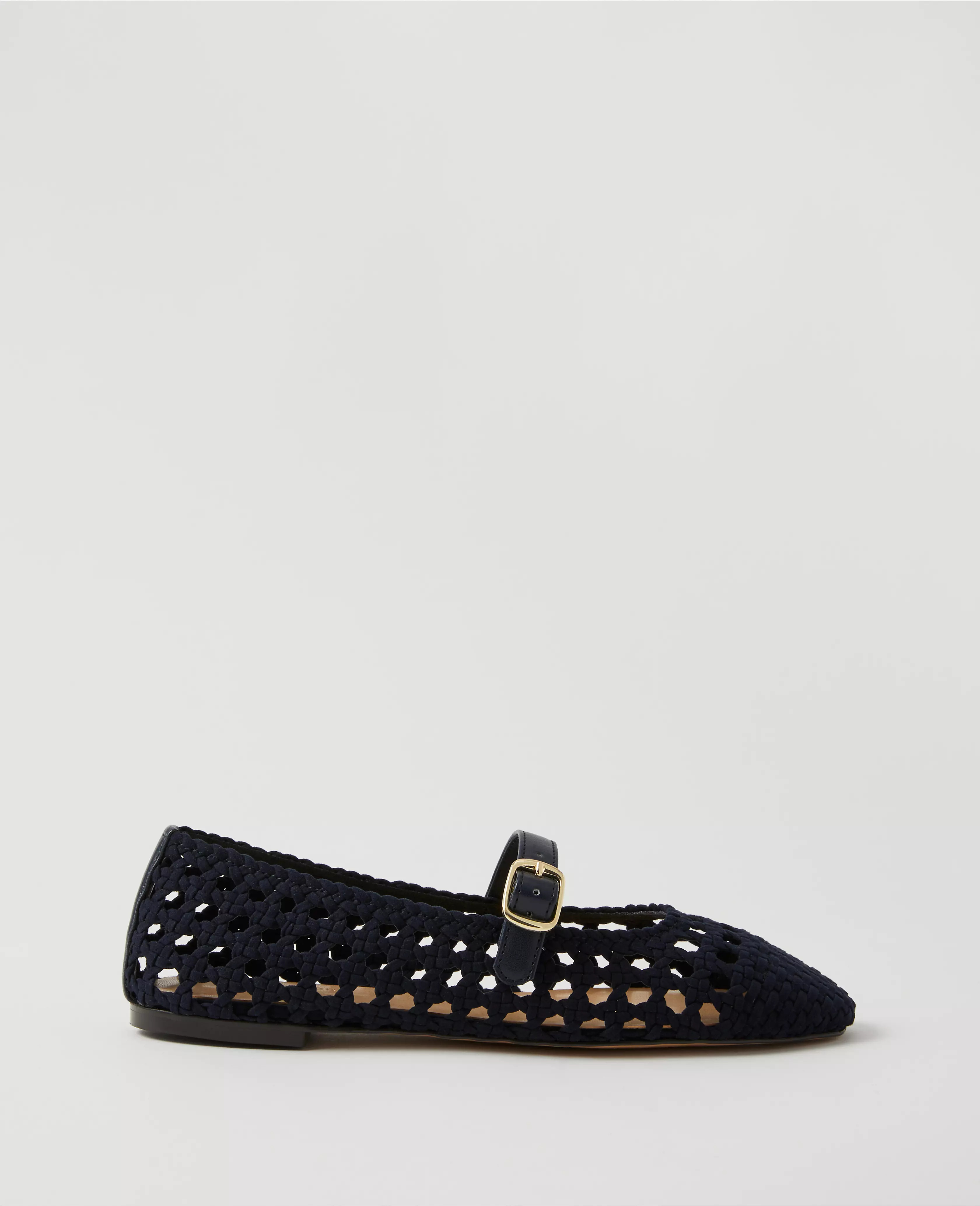 Woven Mary Jane Ballet Flats | Ann Taylor