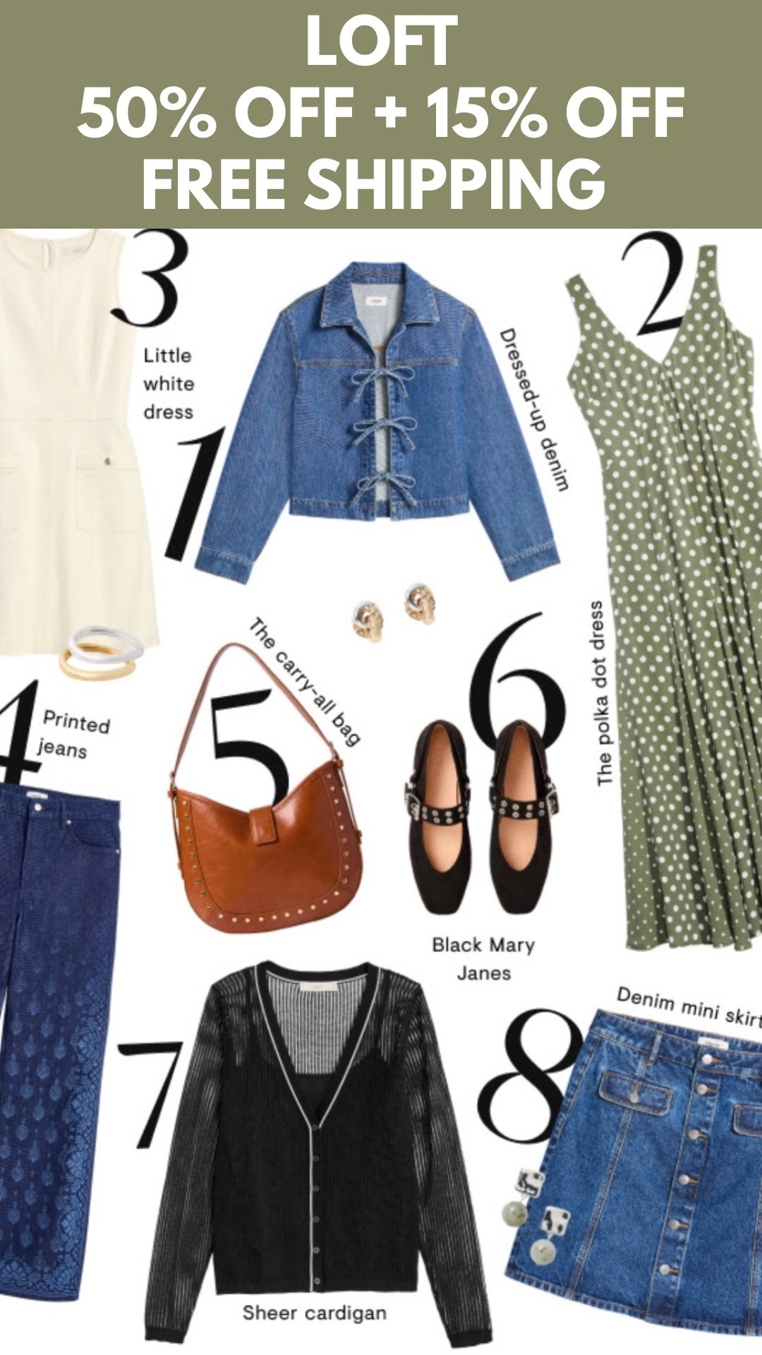 Last Chance!! Ends tonight!!
Huge SALE now at LOFT ‼️ 
50% off + an additional 15% off and enjoy FREE Shipping too !!!!

#LTKSaleAlert #LTKWorkwear #LTKTravel
#LTKPetite #LTKdayinmylife #LTKgrwm

https://liketk.it/6jmQJ
