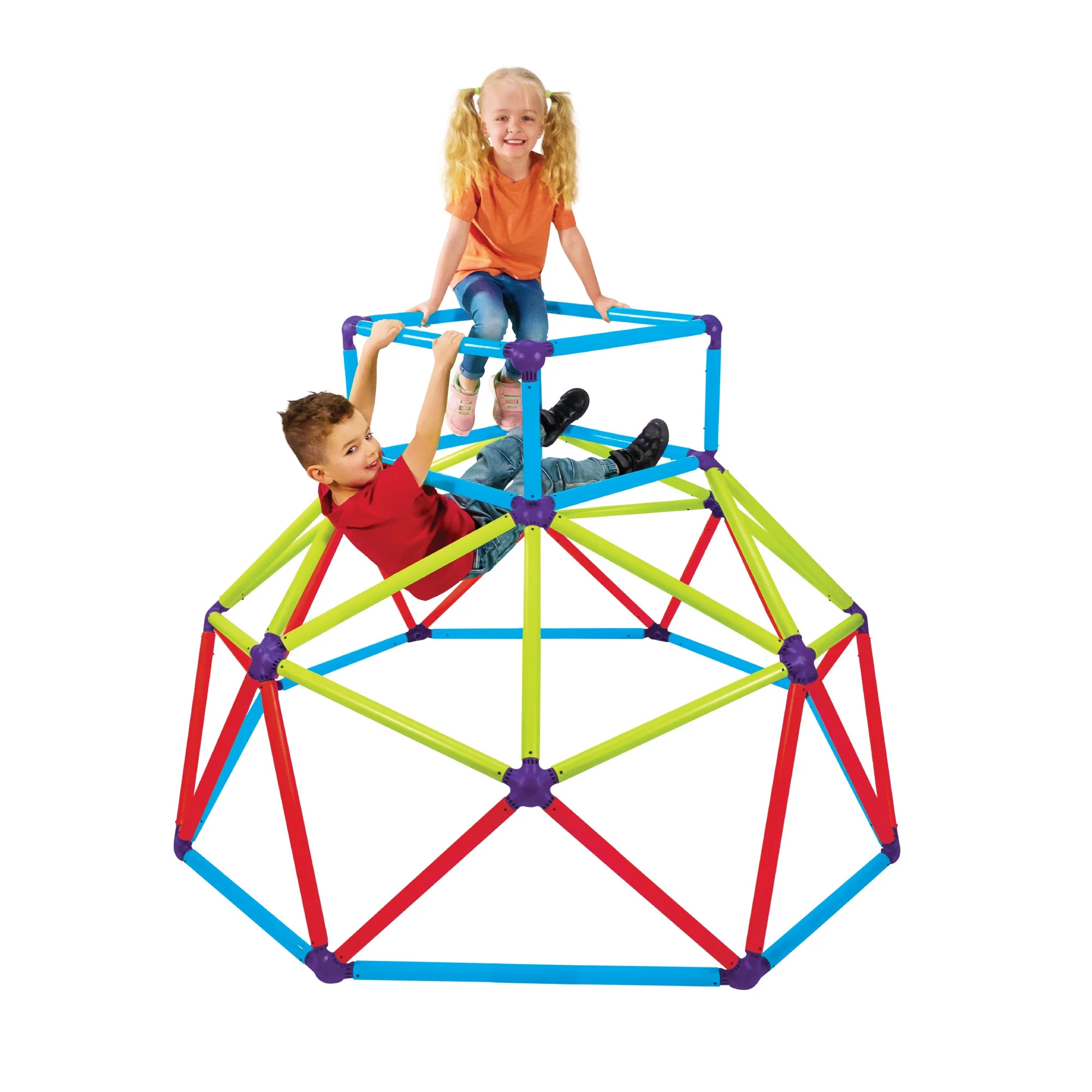 Eezy Peezy Junior Climber with Top for Playroom or Outdoors with Multicolor Bars, Toddlers 3+ | Walmart (US)