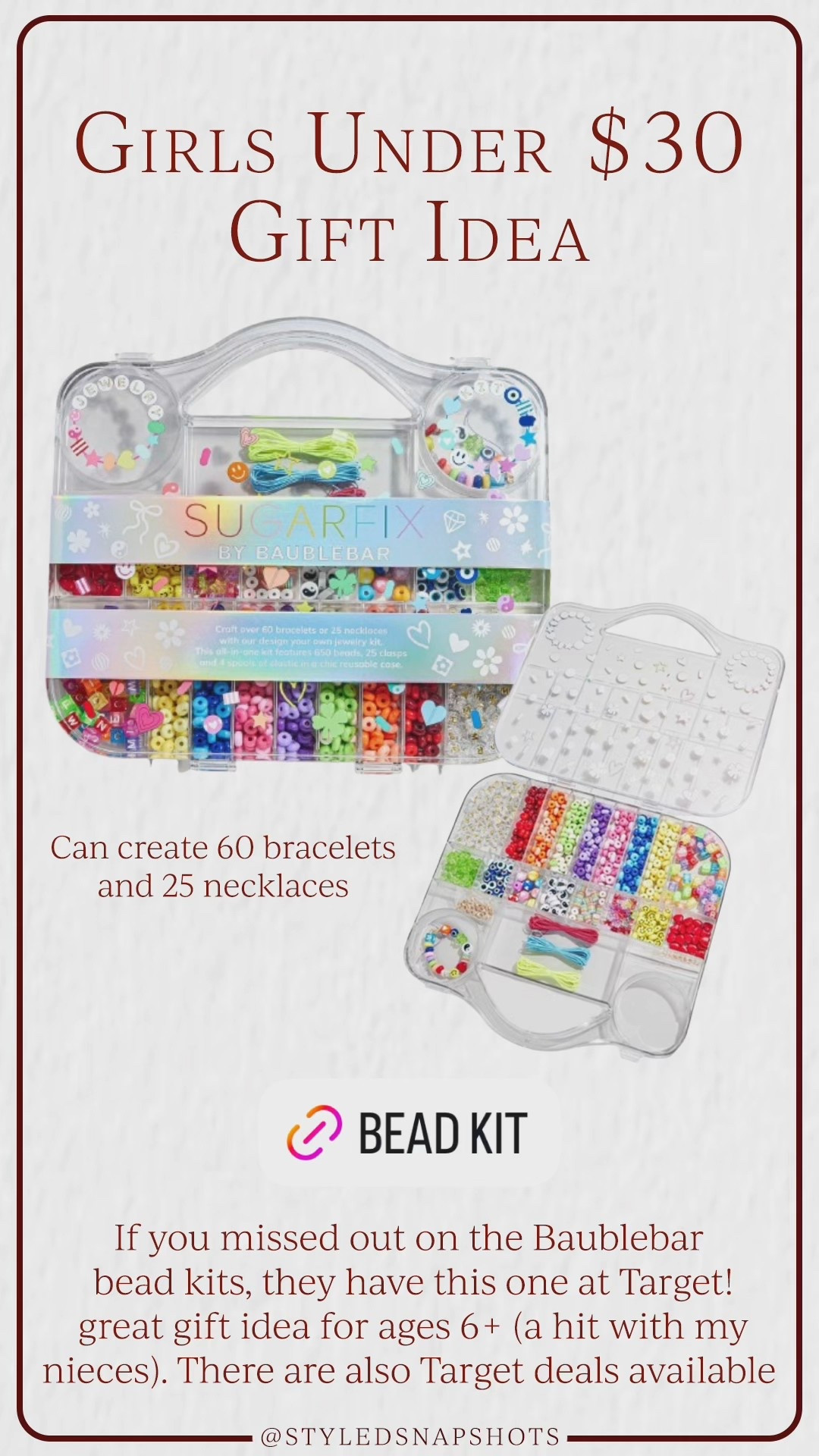 Girls gift idea under $30 🎁 great for a range of ages 6+ 

#LTKFindsUnder50 #LTKKids #LTKGiftGuide