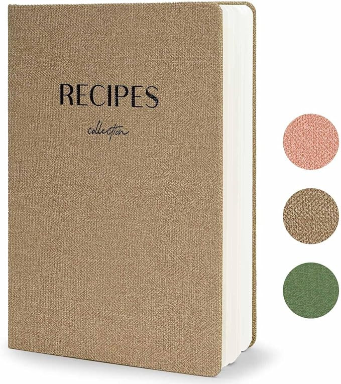 Blank Recipe Book to Write in Your Own Recipes, Large Recipe Notebook with 192 Pages, 7" x 10" Ha... | Amazon (US)