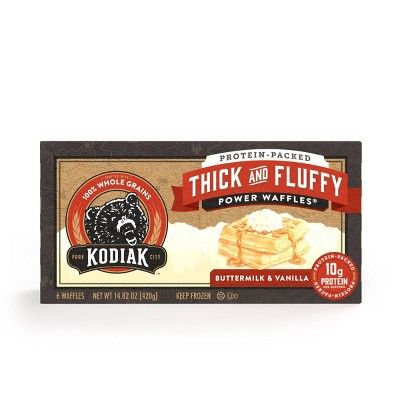 Kodiak Protein-Packed Thick & Fluffy Power Waffles Buttermilk & Vanilla Frozen Waffles - 6ct | Target