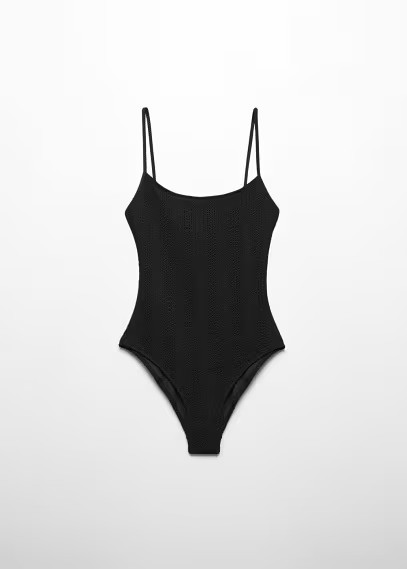 Textured swimsuit -  Women | Mango United Kingdom | MANGO (UK)