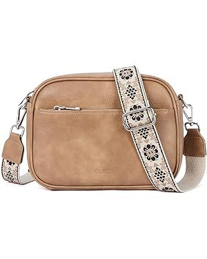 Crossbody Bags for Women, Vegan Leather Shoulder Handbags 2024，Purses for Women with Adjustable... | Amazon (US)