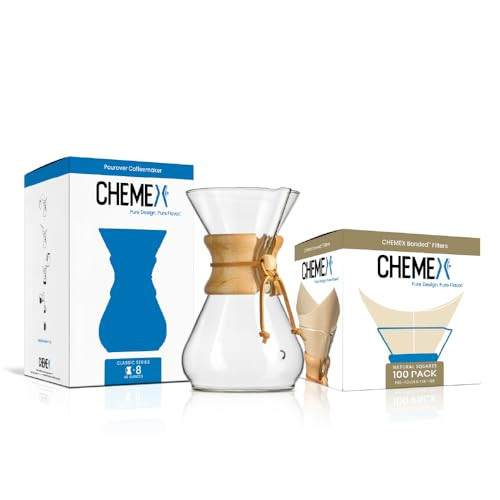 CHEMEX Bundle - 8-Cup Classic Series - 100 ct Square Filters - Exclusive Packaging | Amazon (US)