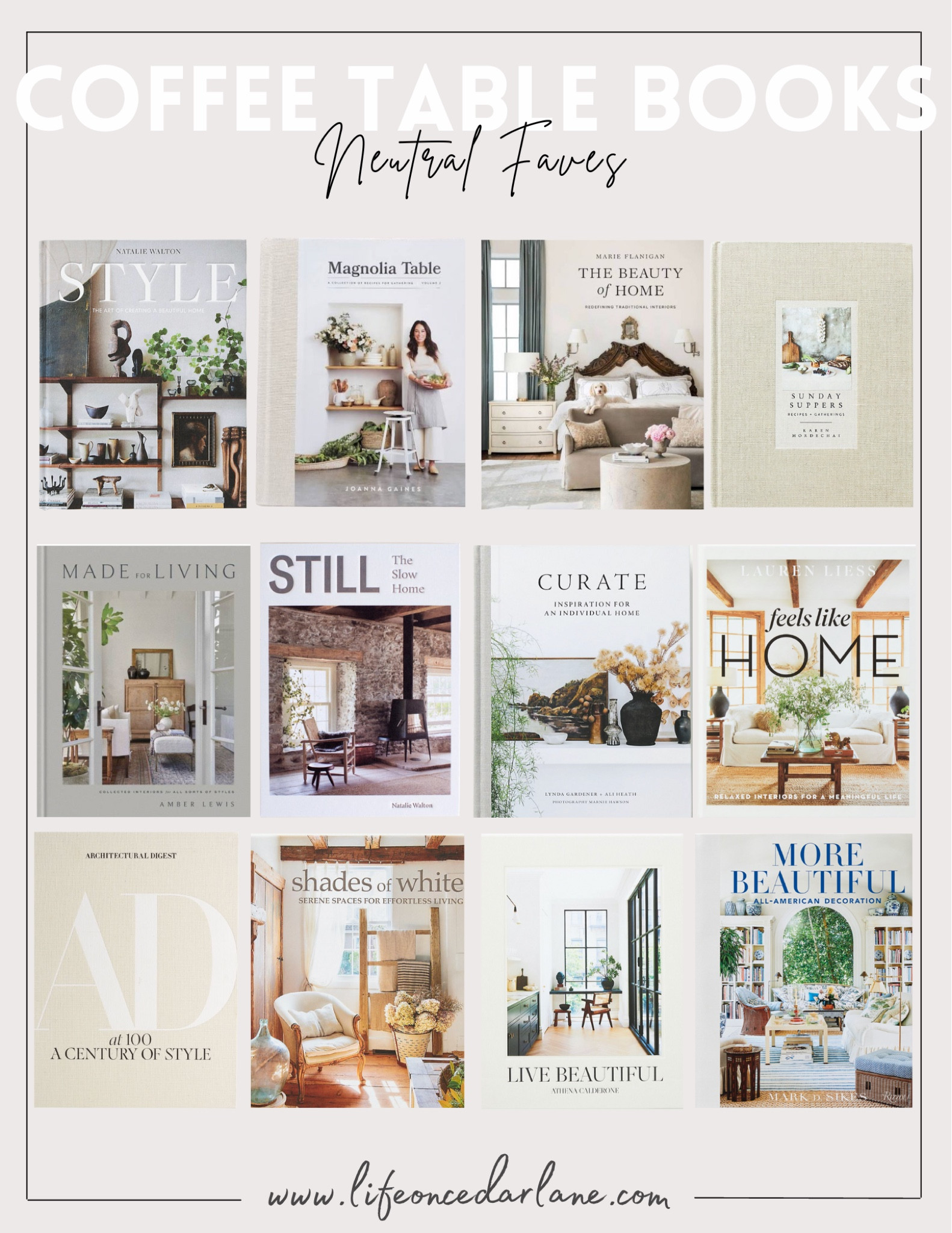 Neutral Coffee Table Books - refresh your coffee tables, consoles & bookshelves with these pretty books - all from Amazon! 

#coffeetablebooks #neutralbooks #homedecor 

#LTKstyletip #LTKhome #LTKunder50