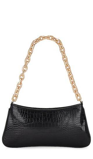 Croco Shoulder Bag in Black | Revolve Clothing (Global)
