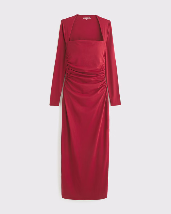 The A&F Ava Long-Sleeve Knit Maxi Dress | Abercrombie & Fitch (US)