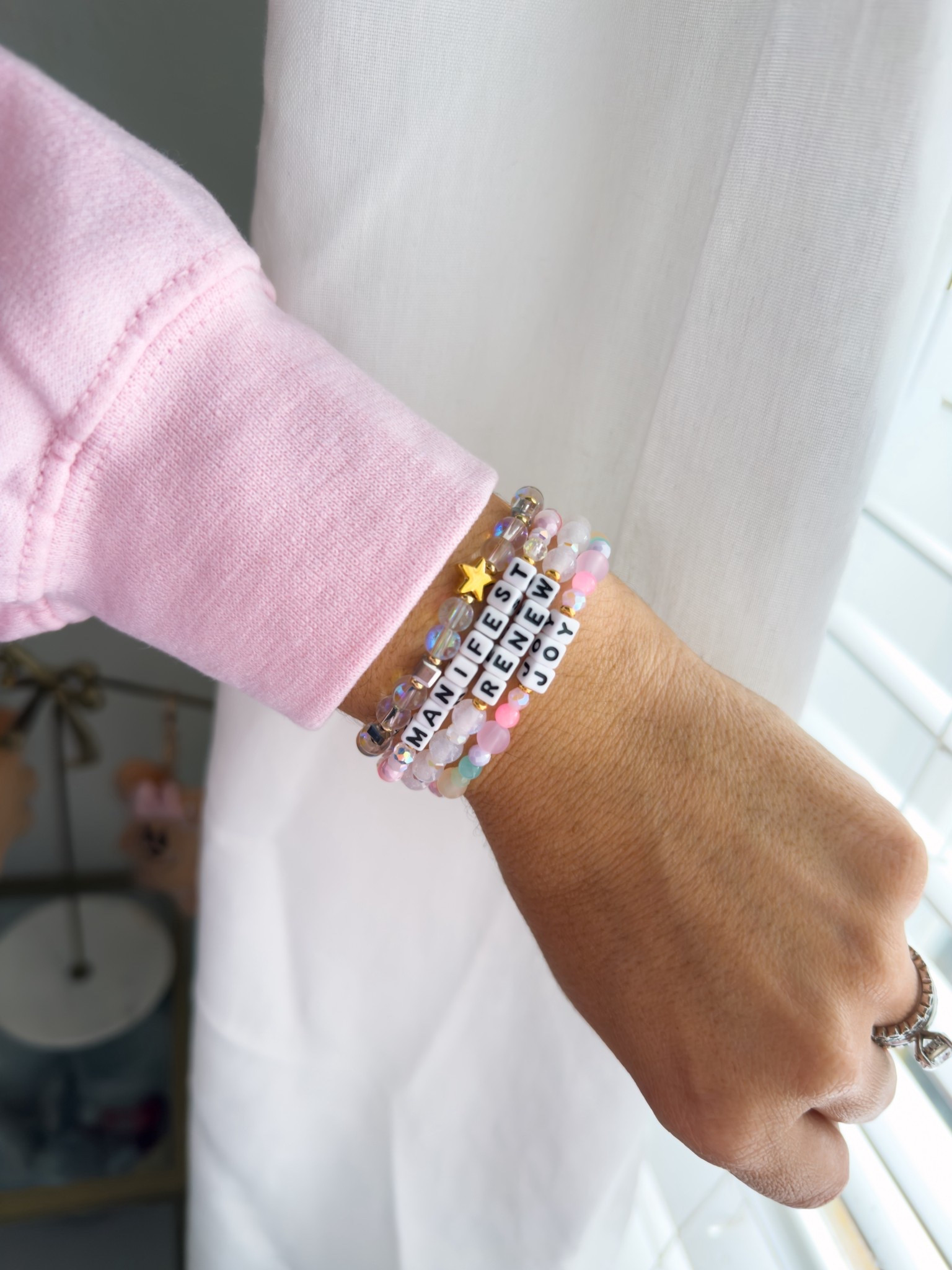 Renew, Manifest and Joy!✨🎀 #LittleWordsProject #positivewords #girlgifts