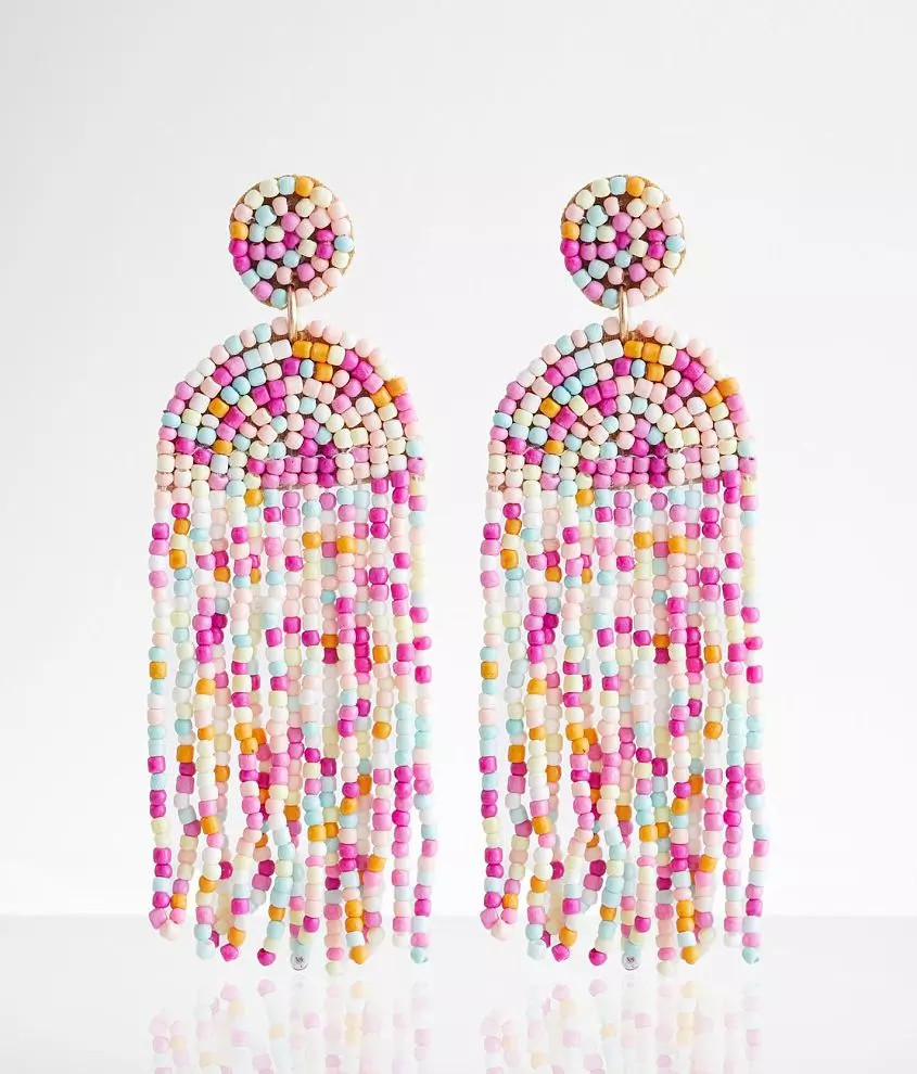 Seed Bead Fringe Earring | Buckle