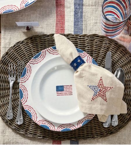 Ready for outdoor dining!  I absolutely love these! 4th of July. Memorial Day. Labor Day  

#LTKSeasonal #LTKhome #LTKparties