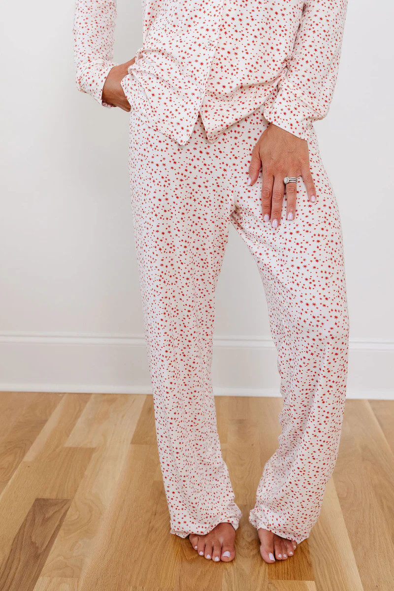 *PREORDER* Women's Button Down Set in Merry Starlight | Plain Jane