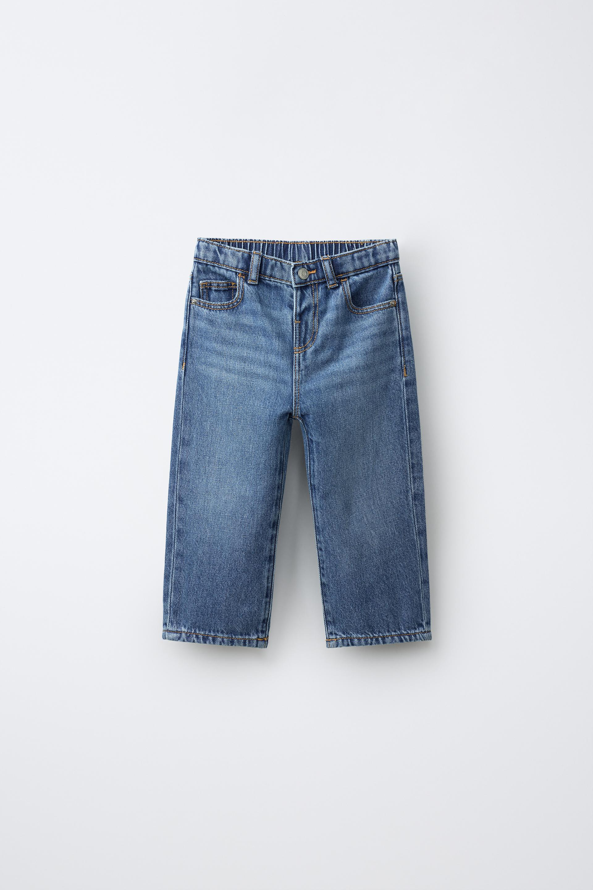 Zara - Straight Jeans - Mid-Blue - 4 Years (40,9 Inches) - Kids | Zara US