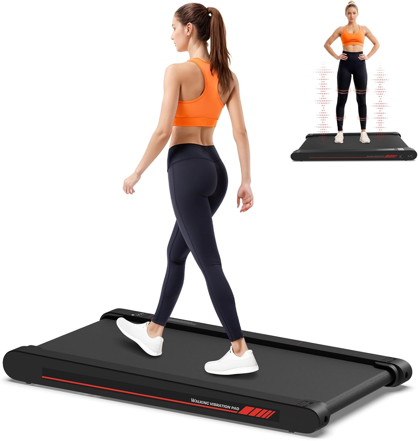 4 in 1 Walking Vibration Pad, Under Desk Treadmill, 4 Vibration Modes, Portable Vibration Walking... | Amazon (UK)