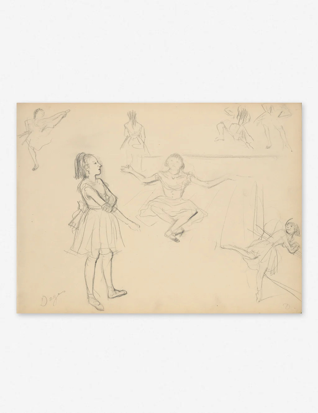 Ballet Dancers Rehearsing Wall Art | Lulu and Georgia 