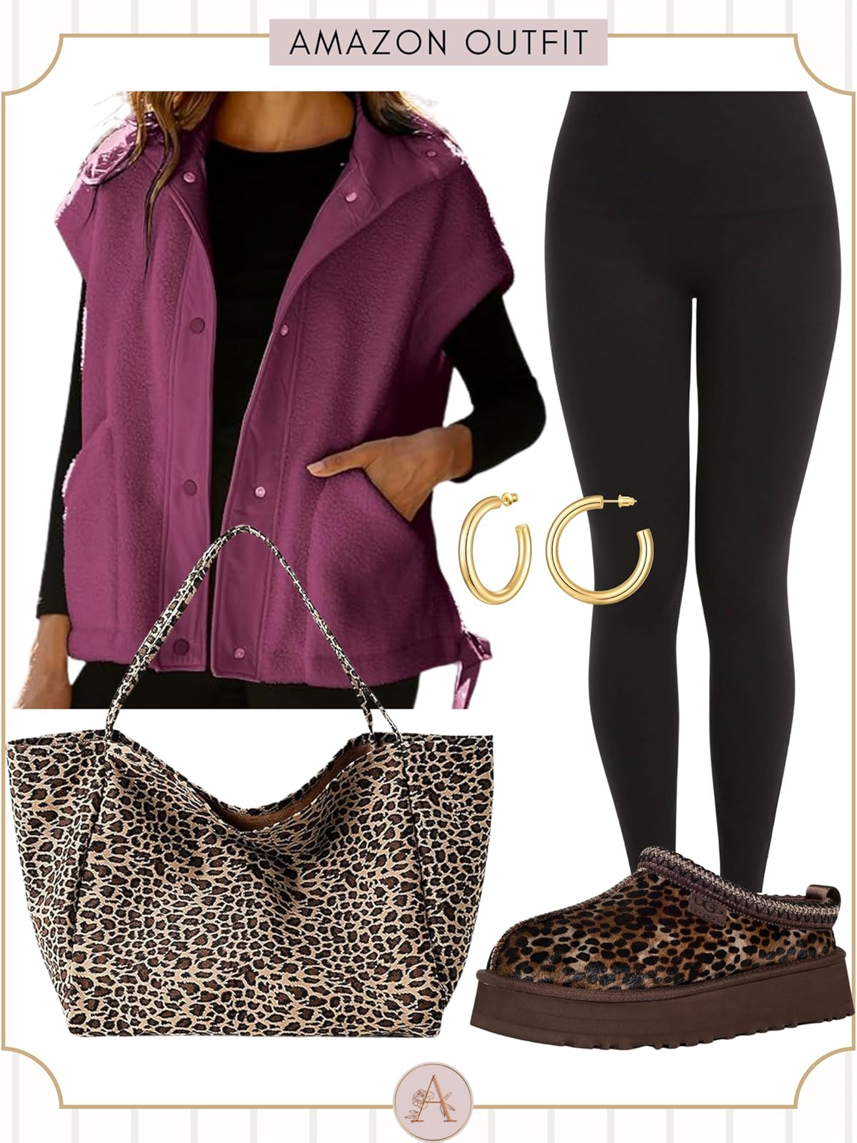 Cozy up in this comfy Amazon outfit! From a soft fleece vest to stylish slippers, these picks are... | Amazon (US)