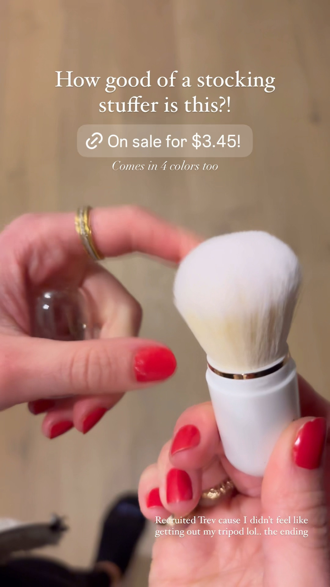 Love having a small fluffy brush in my bag to quickly powder my nose🙌🏼 and this is on sale for $3.45. Comes in 4 colors and would be a great stocking stuffer!!

#LTKItBag #LTKGiftGuide #LTKSaleAlert