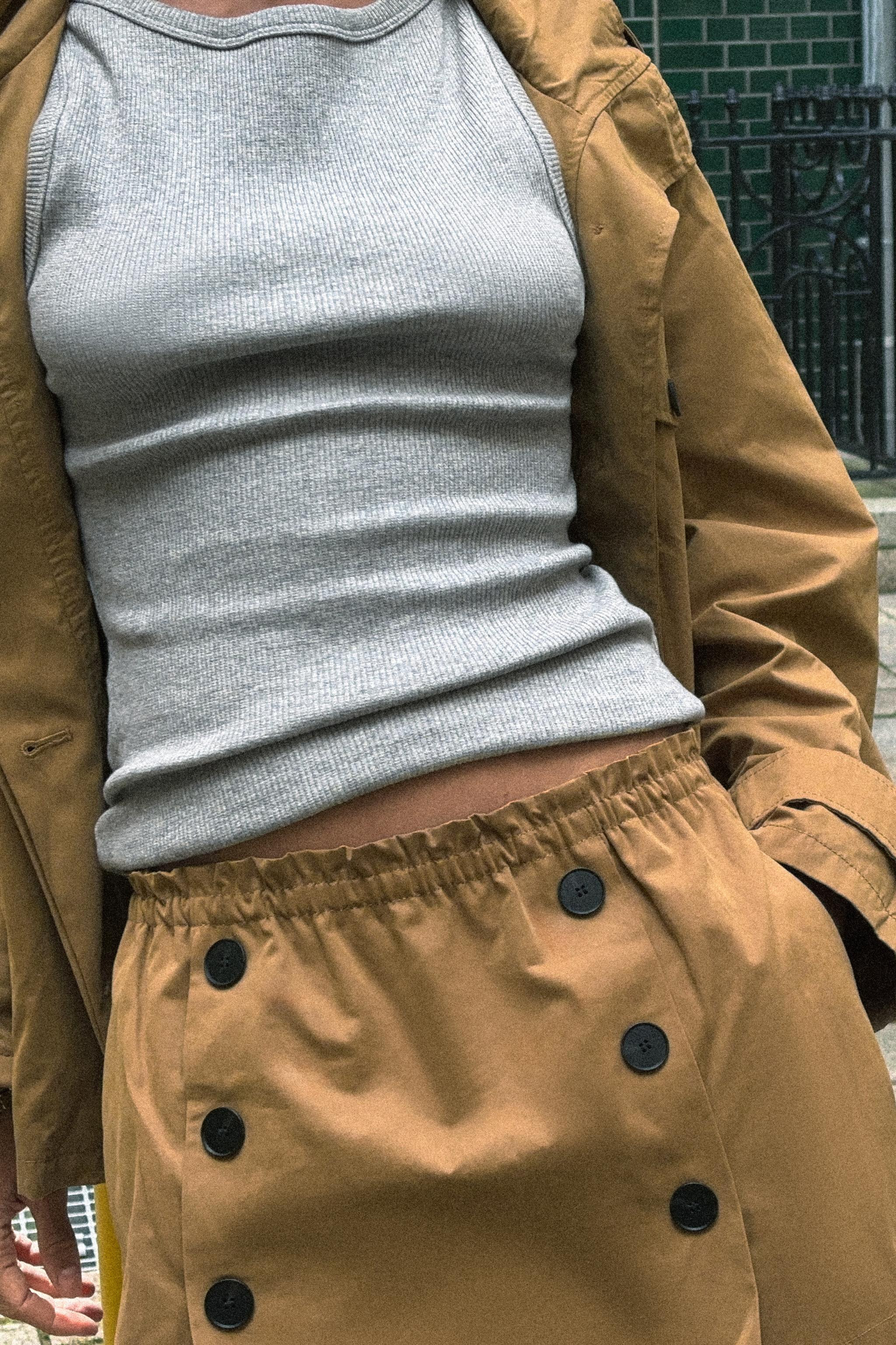 BUTTON SKORT | Zara US