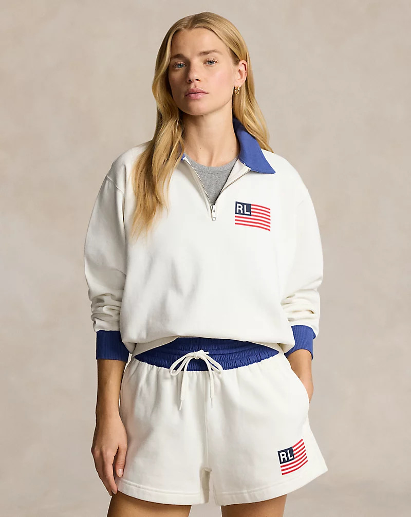 Fleece-Pullover mit Flagge und Logo | Ralph Lauren (DE & AT)