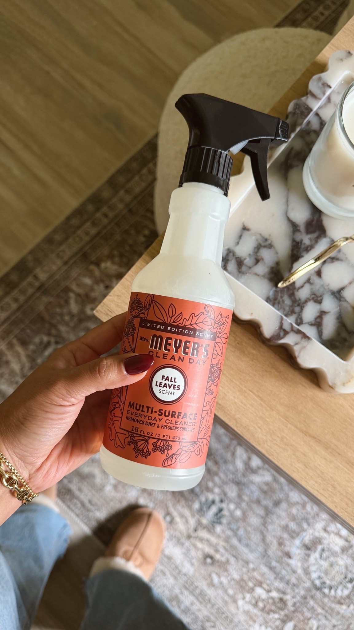 Mrs meyers gall scents are back at target 🍂🤎
Brb while I go clean everything ✨

#mrsmeyers #target #targetfind #cleaning #fall #fallhome #fallscent #fallcleaning #counterspray #targethome

#LTKSeasonal #LTKHome #LTKmorningroutine