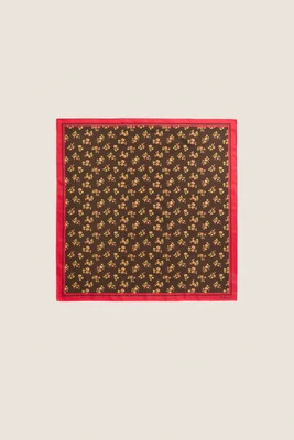40s Floral Small Silk Scarf | Tuckernuck (US)
