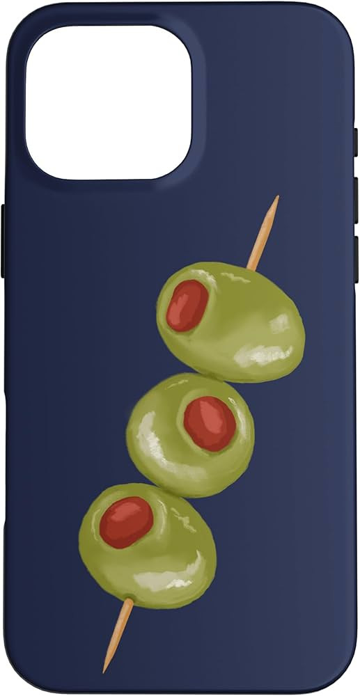 iPhone 16 Pro Max Olives on a toothpick, martini cocktail ready Case | Amazon (US)