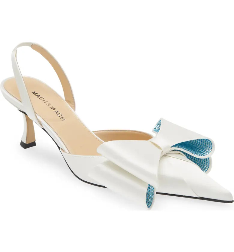 Le Cadeau Bow Pointed Toe Slingback Pump (Women) | Nordstrom