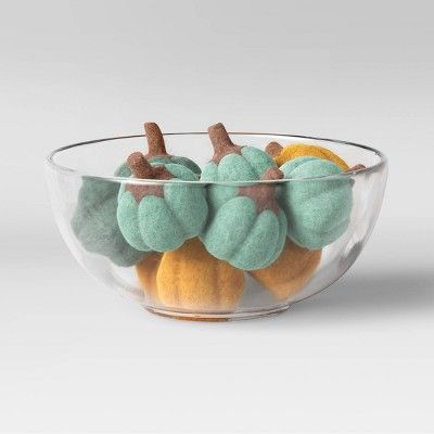 Felted Pumpkin Vase and Bowl Filler Green/Yellow - Opalhouse&#8482; designed with Jungalow&#8482; | Target