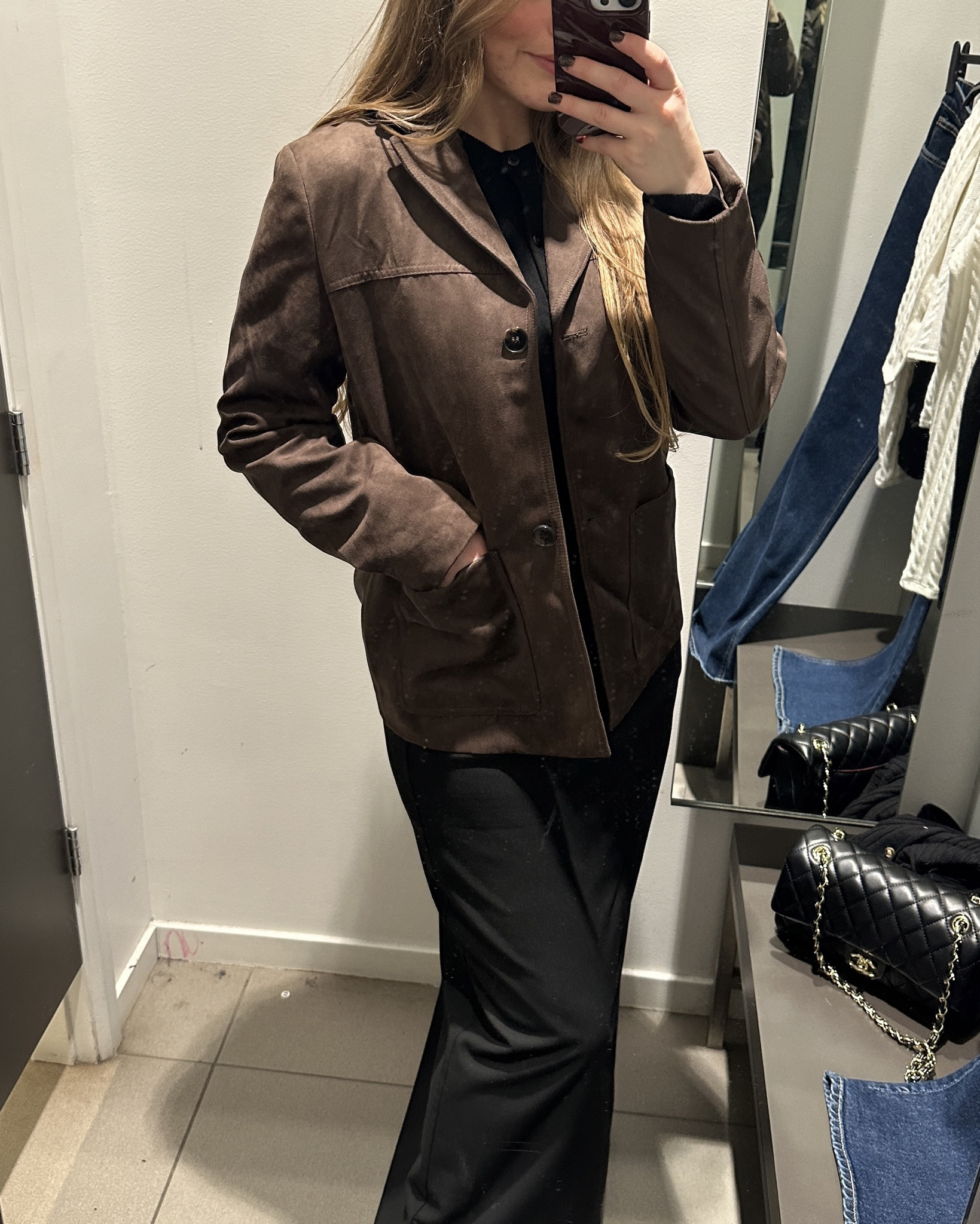 Chocolate brown suede jacket from H&M

#LTKBeauty #LTKPetite #LTKStyleTip