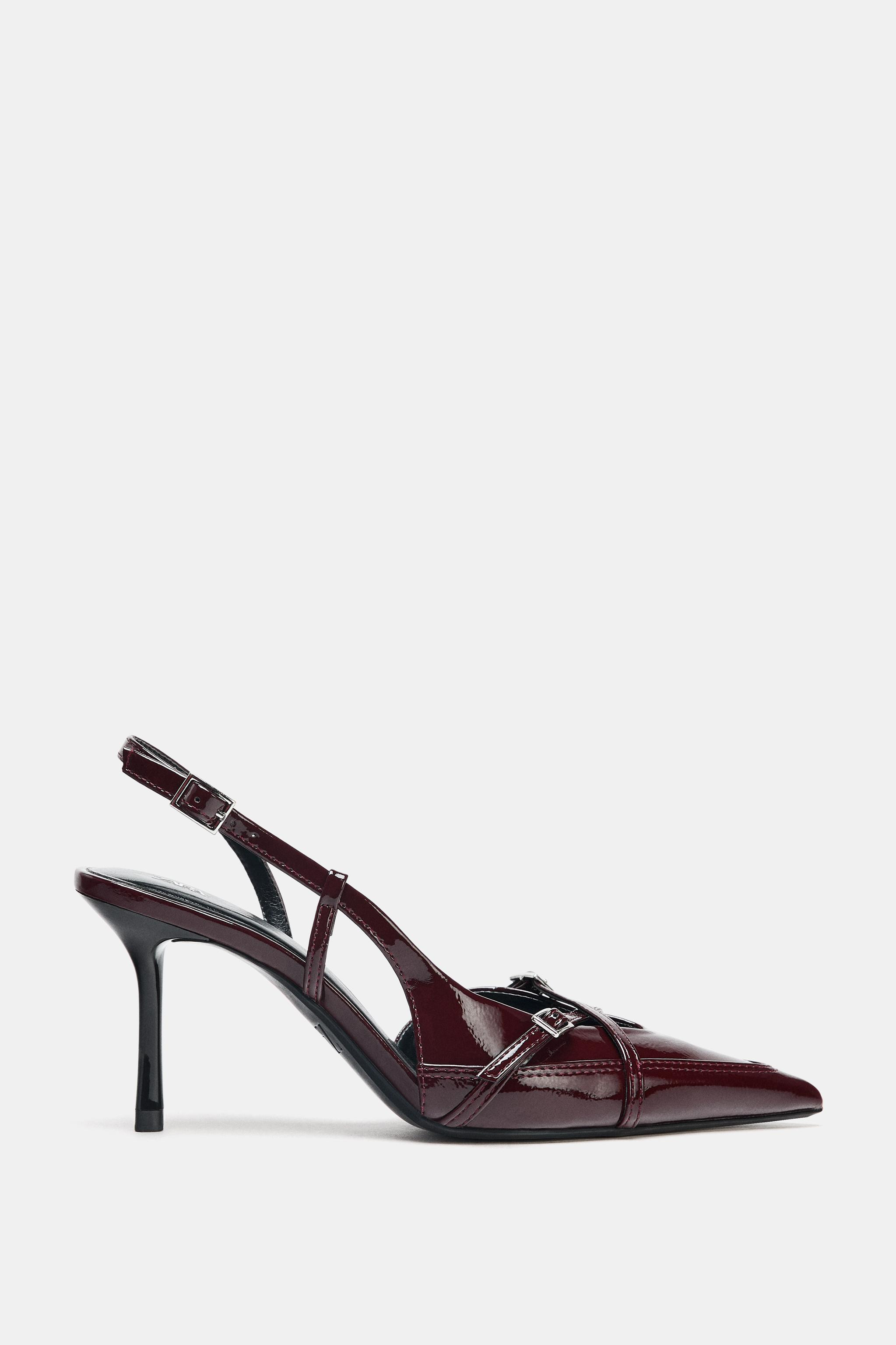 BUCKLED STRAP HEELED SHOES | Zara US
