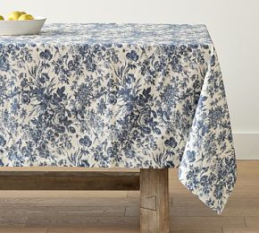 Sorrel Toile Organic Cotton Tablecloth | Pottery Barn (US)