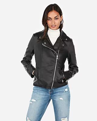 (minus The) Leather Clean Moto Jacket | Express